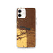 Custom Lake McConaughy Nebraska Map iPhone 12 Phone Case in Ember