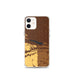 Custom Lake McConaughy Nebraska Map iPhone 12 mini Phone Case in Ember