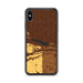 Custom Lake McConaughy Nebraska Map Phone Case in Ember