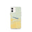 Custom Lake McConaughy Nebraska Map iPhone 12 mini Phone Case in Woodblock