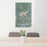 24x36 Lake Minnetonka Minnesota Map Print Portrait Orientation in Afternoon Style Behind 2 Chairs Table and Potted Plant