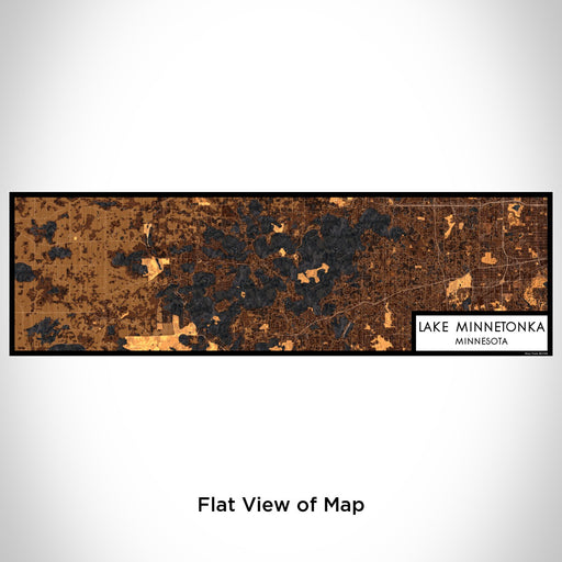 Flat View of Map Custom Lake Minnetonka Minnesota Map Enamel Mug in Ember