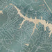Lake Monticello Virginia Map Print in Afternoon Style Zoomed In Close Up Showing Details