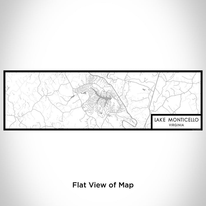 Flat View of Map Custom Lake Monticello Virginia Map Enamel Mug in Classic