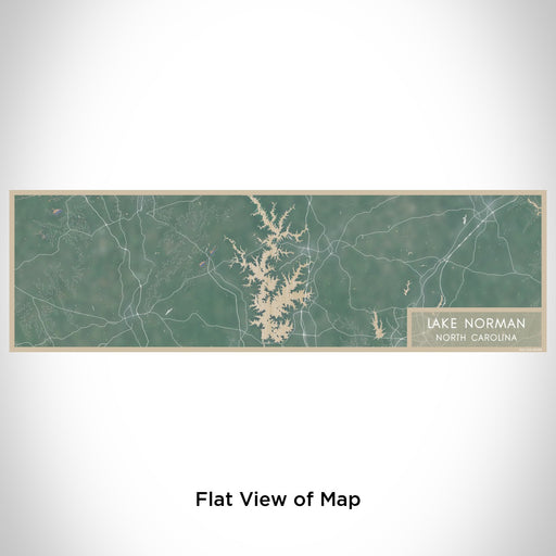 Flat View of Map Custom Lake Norman North Carolina Map Enamel Mug in Afternoon