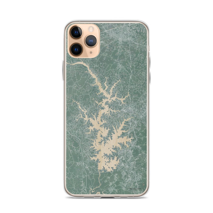 Custom iPhone 11 Pro Max Lake Norman North Carolina Map Phone Case in Afternoon