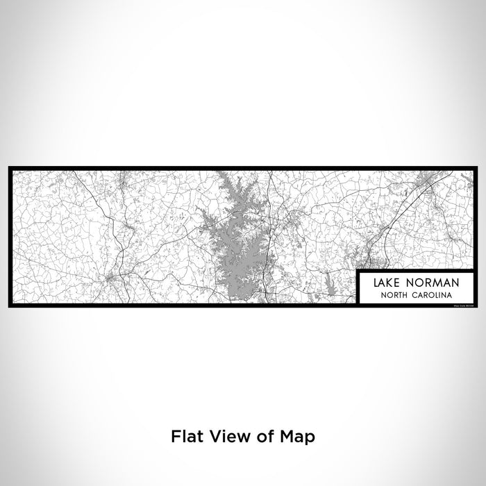 Flat View of Map Custom Lake Norman North Carolina Map Enamel Mug in Classic