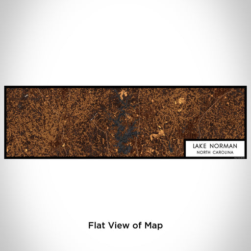 Flat View of Map Custom Lake Norman North Carolina Map Enamel Mug in Ember