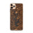Custom iPhone 11 Pro Max Lake Norman North Carolina Map Phone Case in Ember