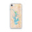 Custom iPhone SE Lake Norman North Carolina Map Phone Case in Watercolor