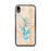 Custom iPhone XR Lake Norman North Carolina Map Phone Case in Watercolor
