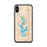 Custom iPhone X/XS Lake Norman North Carolina Map Phone Case in Watercolor
