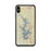 Custom iPhone XS Max Lake Norman North Carolina Map Phone Case in Woodblock