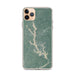 Custom iPhone 11 Pro Max Lake Oconee Georgia Map Phone Case in Afternoon