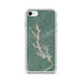 Custom iPhone SE Lake Oconee Georgia Map Phone Case in Afternoon