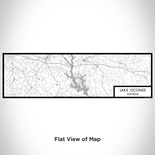 Flat View of Map Custom Lake Oconee Georgia Map Enamel Mug in Classic