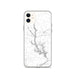 Custom iPhone 11 Lake Oconee Georgia Map Phone Case in Classic
