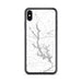 Custom iPhone XS Max Lake Oconee Georgia Map Phone Case in Classic