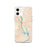 Custom iPhone 12 Lake Oconee Georgia Map Phone Case in Watercolor