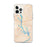 Custom iPhone 12 Pro Max Lake Oconee Georgia Map Phone Case in Watercolor