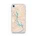 Custom iPhone SE Lake Oconee Georgia Map Phone Case in Watercolor