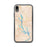 Custom iPhone XR Lake Oconee Georgia Map Phone Case in Watercolor