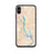 Custom iPhone X/XS Lake Oconee Georgia Map Phone Case in Watercolor