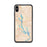 Custom iPhone XS Max Lake Oconee Georgia Map Phone Case in Watercolor