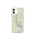 Custom iPhone 12 mini Lake Oconee Georgia Map Phone Case in Woodblock