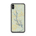 Custom iPhone XS Max Lake Oconee Georgia Map Phone Case in Woodblock