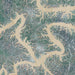 Lake of the Ozarks Missouri Map Print in Afternoon Style Zoomed In Close Up Showing Details