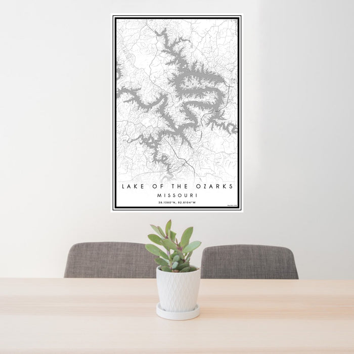 Lake of the Ozarks - Missouri Map Print in Classic — JACE Maps Lake of the Ozarks - Missouri Map Print in Classic — JACE Maps