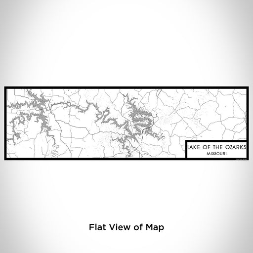 Flat View of Map Custom Lake of the Ozarks Missouri Map Enamel Mug in Classic