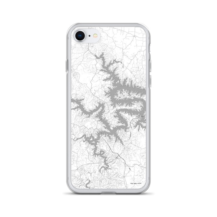Custom Lake of the Ozarks Missouri Map iPhone SE Phone Case in Classic