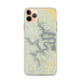 Custom Lake of the Ozarks Missouri Map Phone Case in Woodblock