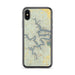 Custom Lake of the Ozarks Missouri Map Phone Case in Woodblock