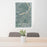 24x36 Lake Oswego Oregon Map Print Portrait Orientation in Afternoon Style Behind 2 Chairs Table and Potted Plant