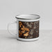 Left View Custom Lake Pend Oreille Idaho Map Enamel Mug in Ember