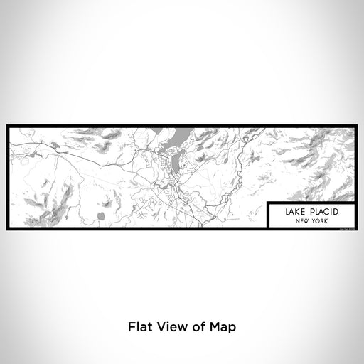 Flat View of Map Custom Lake Placid New York Map Enamel Mug in Classic