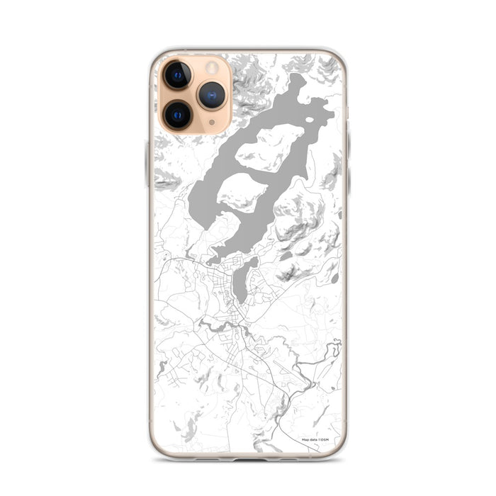 Custom iPhone 11 Pro Max Lake Placid New York Map Phone Case in Classic