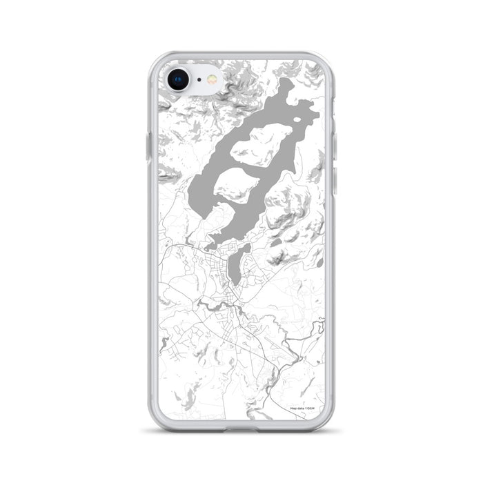 Custom iPhone SE Lake Placid New York Map Phone Case in Classic