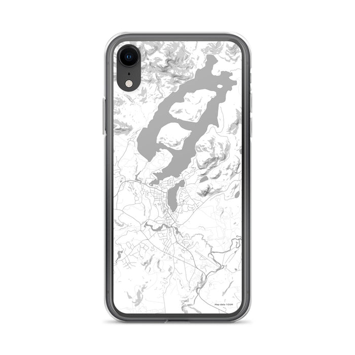 Custom iPhone XR Lake Placid New York Map Phone Case in Classic