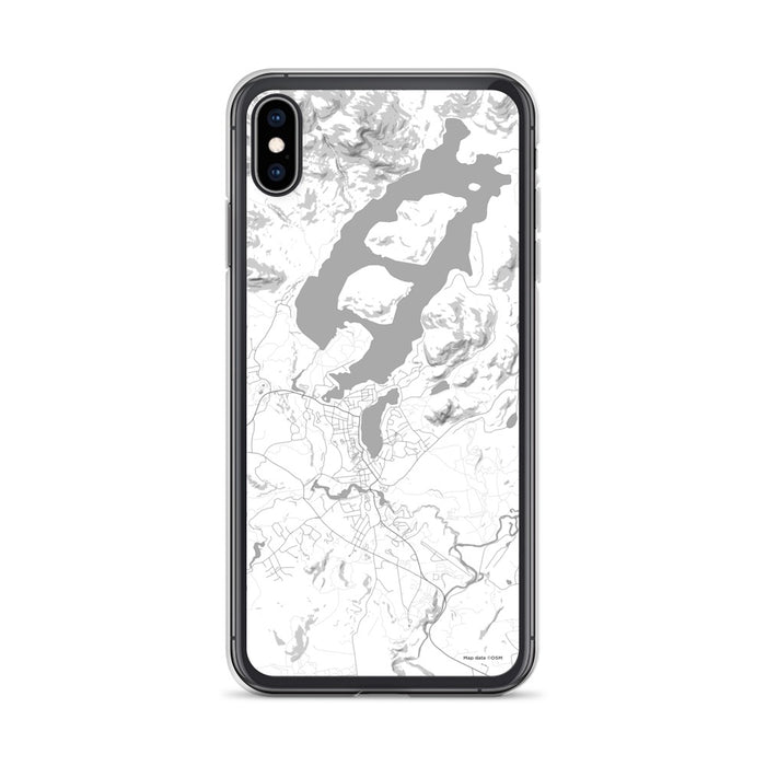 Custom iPhone XS Max Lake Placid New York Map Phone Case in Classic