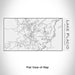 Rendered View of Lake Placid New York Map Engraving on 17oz Stainless Steel Insulated Cola Bottle in White