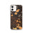 Custom iPhone 12 Lake Placid New York Map Phone Case in Ember