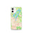 Custom iPhone 12 mini Lake Placid New York Map Phone Case in Watercolor
