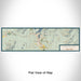 Flat View of Map Custom Lake Placid New York Map Enamel Mug in Woodblock