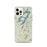 Custom iPhone 12 Pro Lake Placid New York Map Phone Case in Woodblock