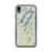 Custom iPhone XR Lake Placid New York Map Phone Case in Woodblock