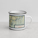 Right View Custom Lake Powell Arizona Map Enamel Mug in Woodblock
